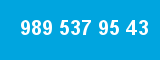 989 537 95 43 989 537 95 43